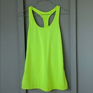 Nike Racerback Highlighter Neon Green Yellow Tank